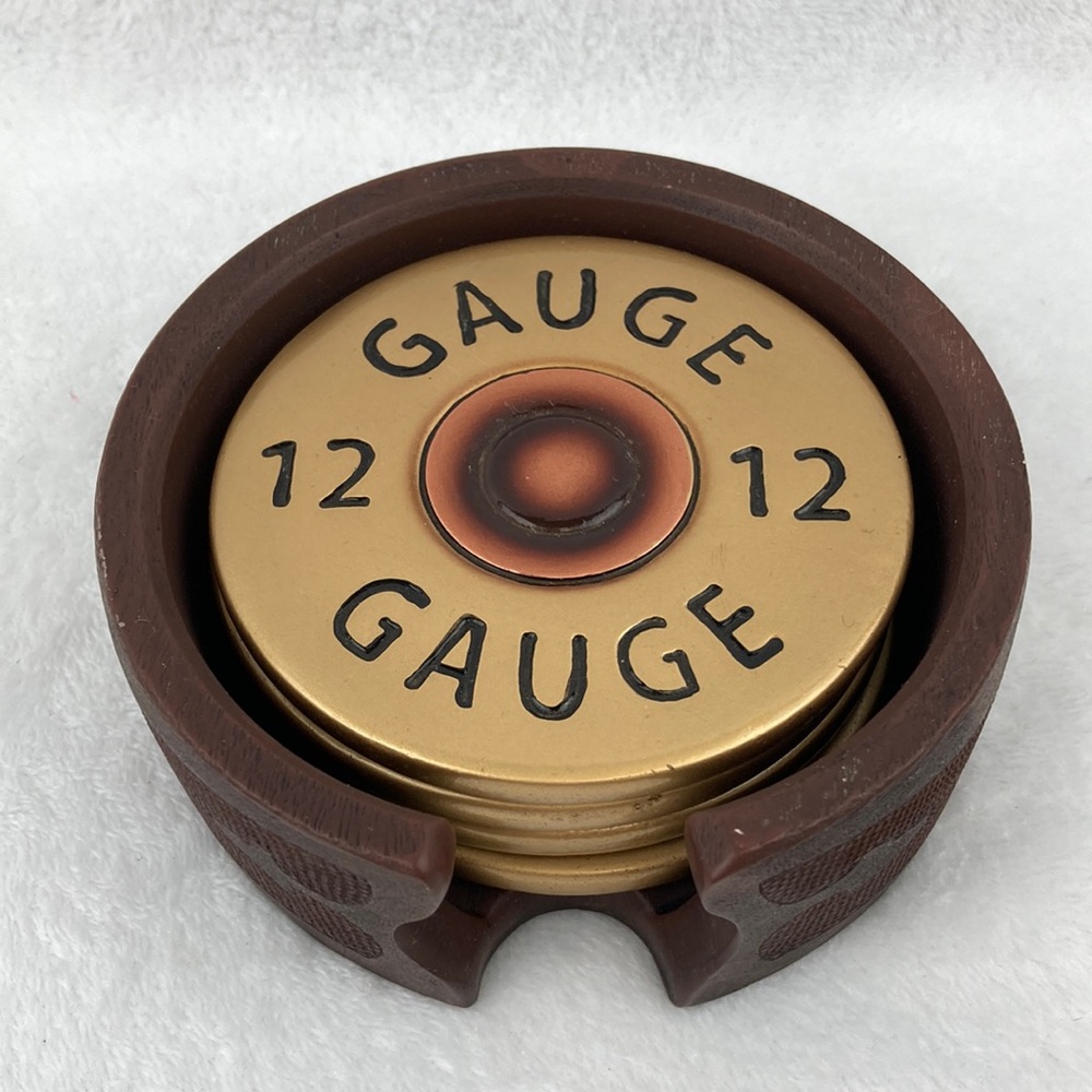 Big Sky Carvers 12 Gauge Shotgun Shell Coaster Set 4”